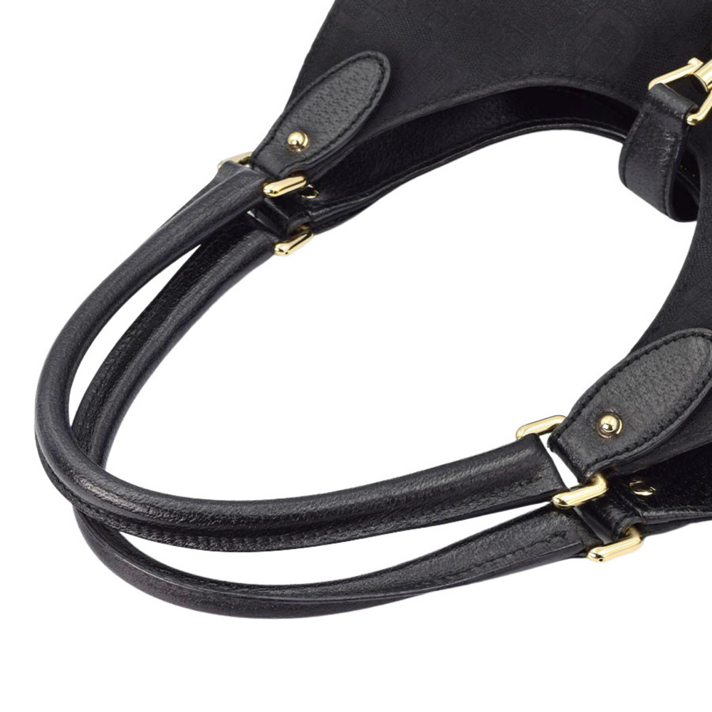Gucci New Jackie Shoulder Bag Canvas/Leather Black - Picture 13 of 14